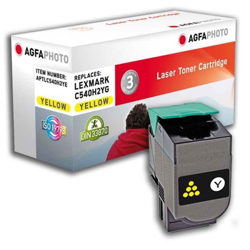 Agfaphoto aptlc540h2ye cartuccia toner 1 pz giallo