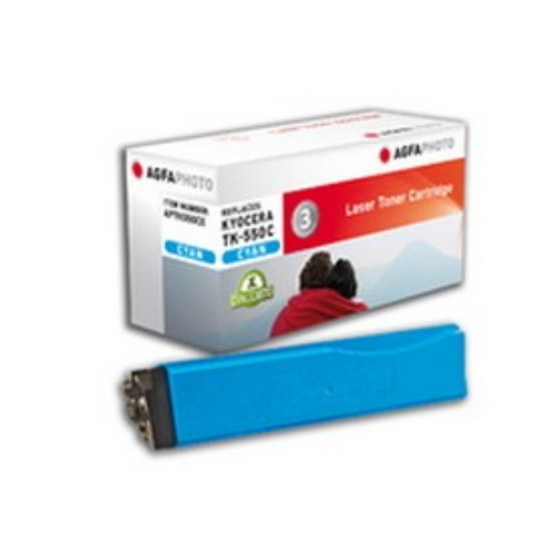 Agfaphoto aptk550ce cartuccia toner 1 pz ciano
