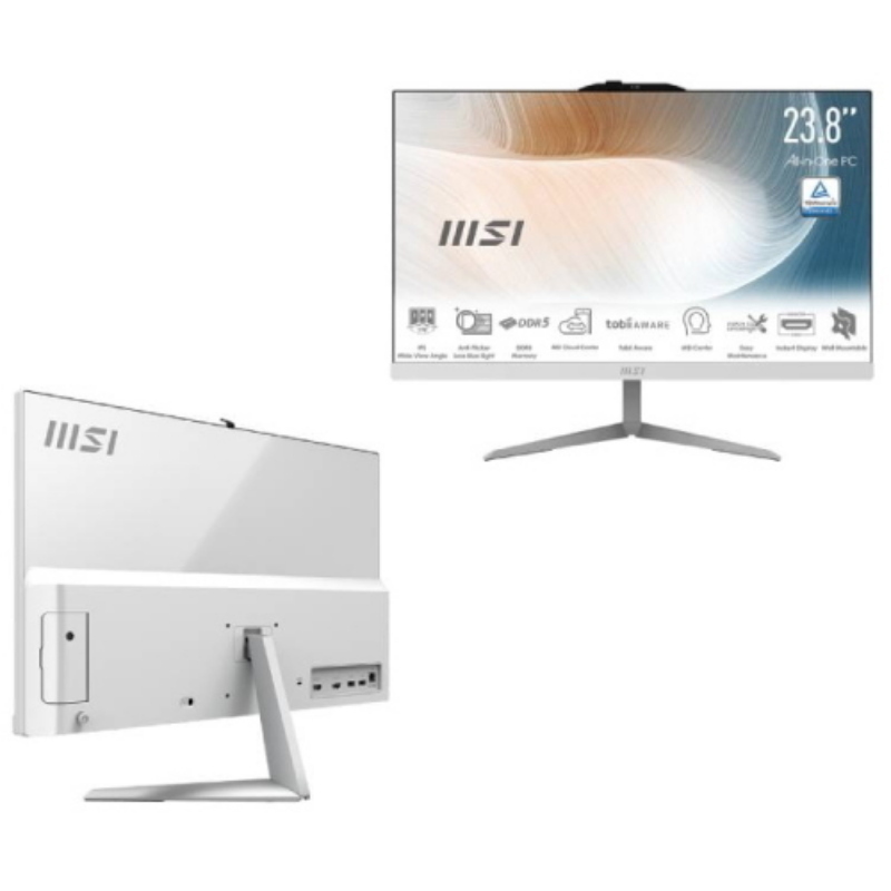 Msi pc aio 23,8 white intel core 5 120u 16gb 512gb ssd win 11 pro