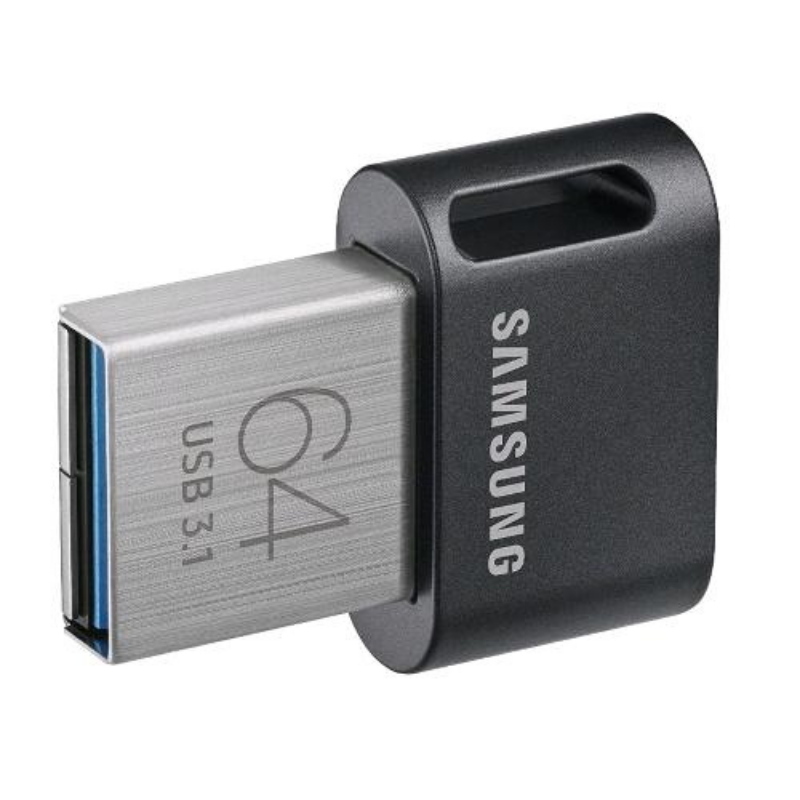 Samsung fit plus chiavetta usb 64gb usb 3.1 gen1 type-a velocitÀ di lettura fino a 300 mb/s grigio titanium