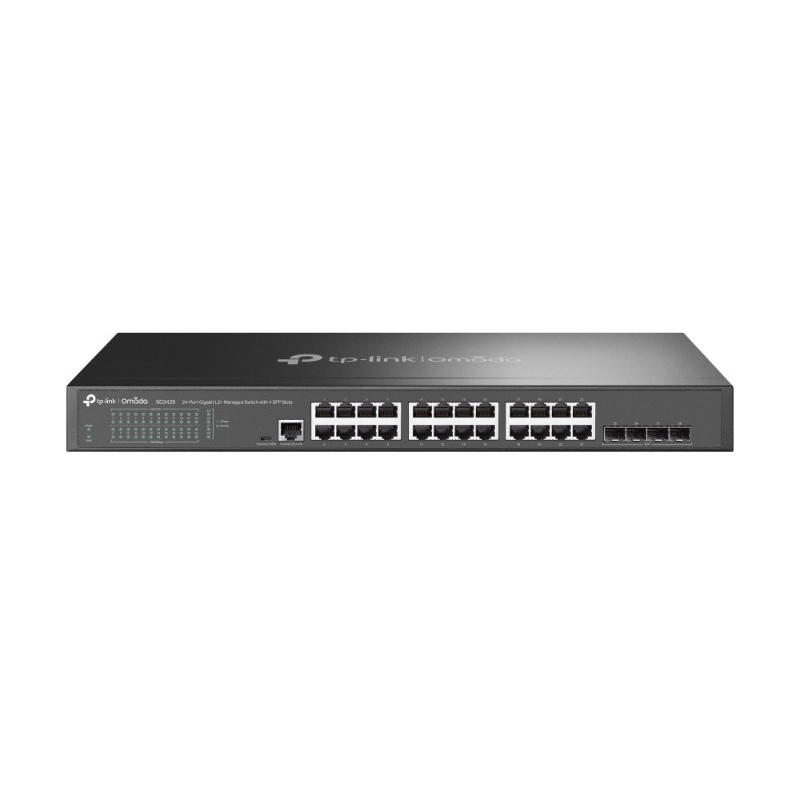 Tp-link omada sg3428 switch di rete gestito l2/l3 gigabit ethernet (10/100/1000) 1u nero