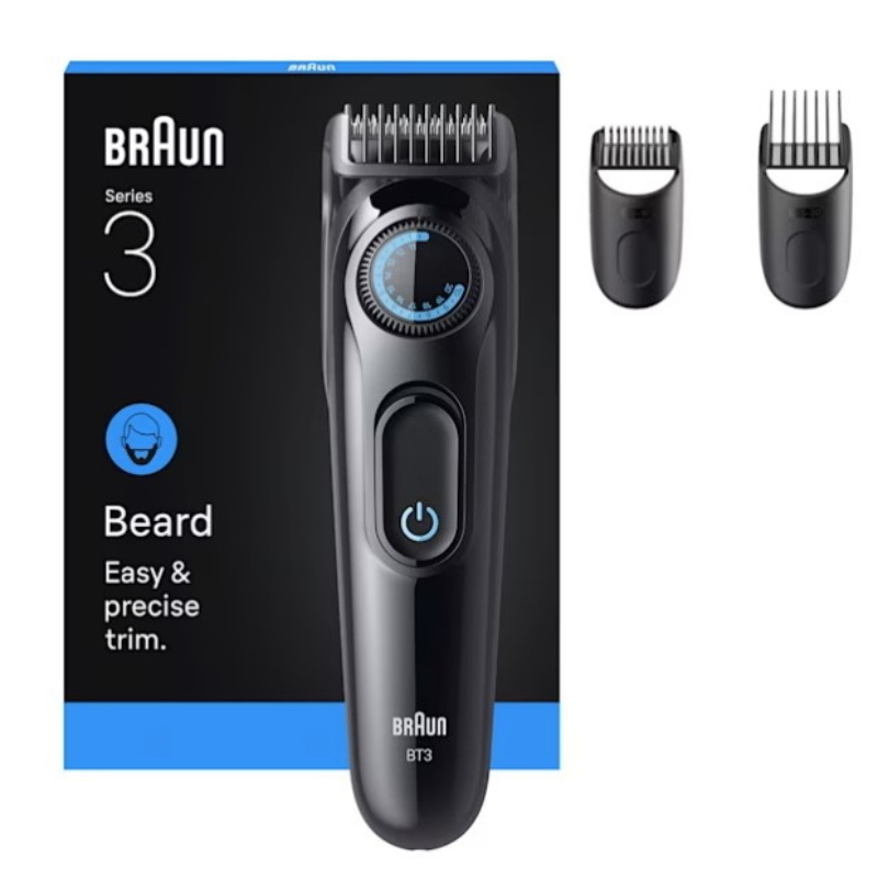 Braun bt3520 regolabarba batteria 40 2 cm nero, blu