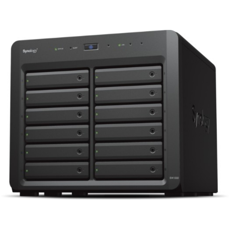 Synology dx1222 contenitore di unità di archiviazione box esterno hdd/ssd nero 2.5/3.5\