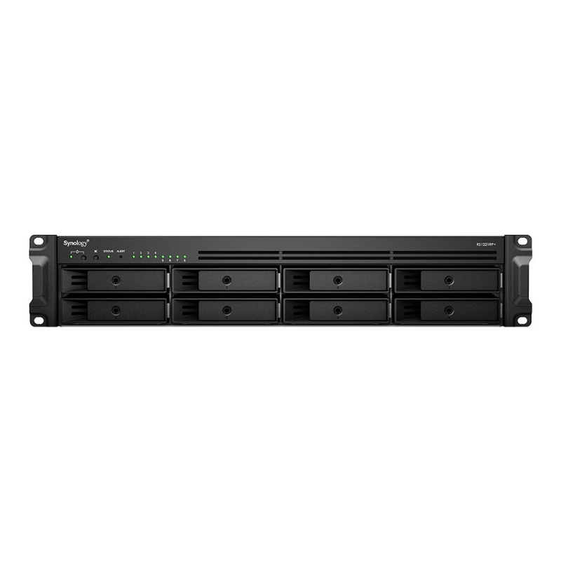 Synology rackstation rs1221rp+ server nas e di archiviazione armadio (2u) collegamento ethernet lan nero v1500b
