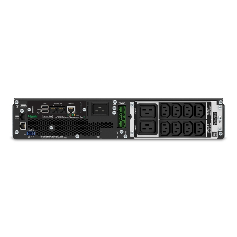 Apc srt2200rmxli-nc gruppo di continuità (ups) doppia conversione (online) 2,2 kva 1980 w 12 presa(e) ac