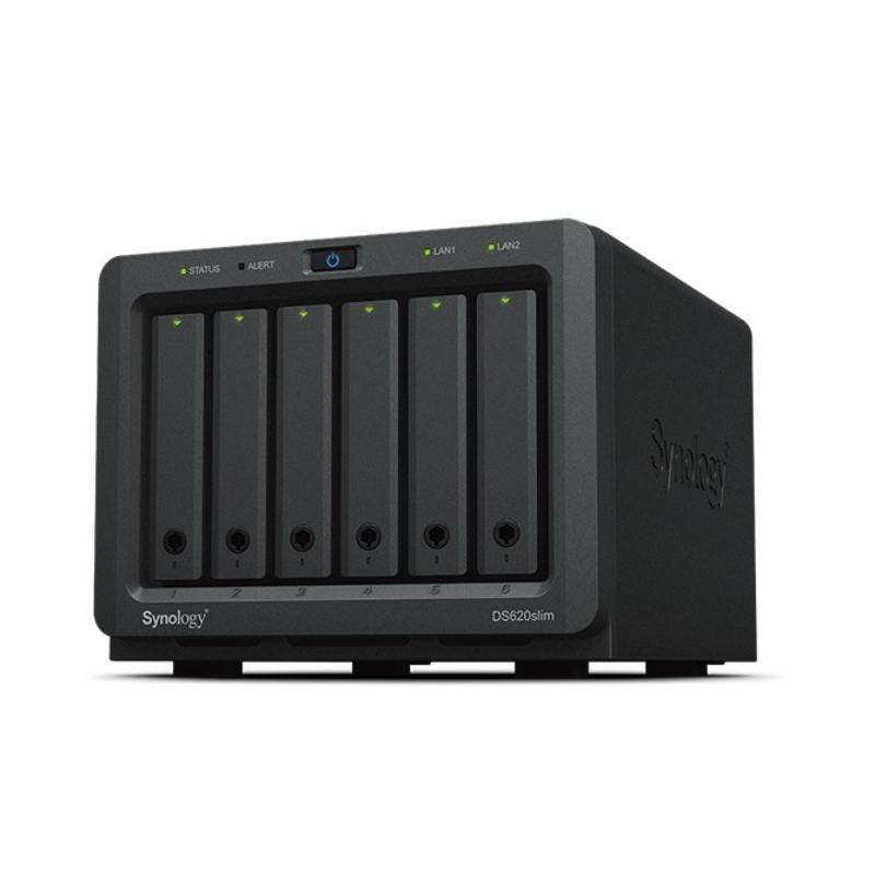 Synology diskstation ds620slim server nas e di archiviazione desktop collegamento ethernet lan nero j3355