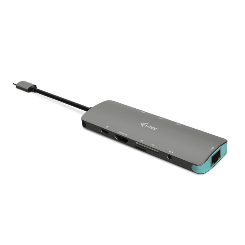 I-tec metal usb-c nano docking station di metallo con 4k hdmi lan + power delivery 100 w - tastiera qwertz